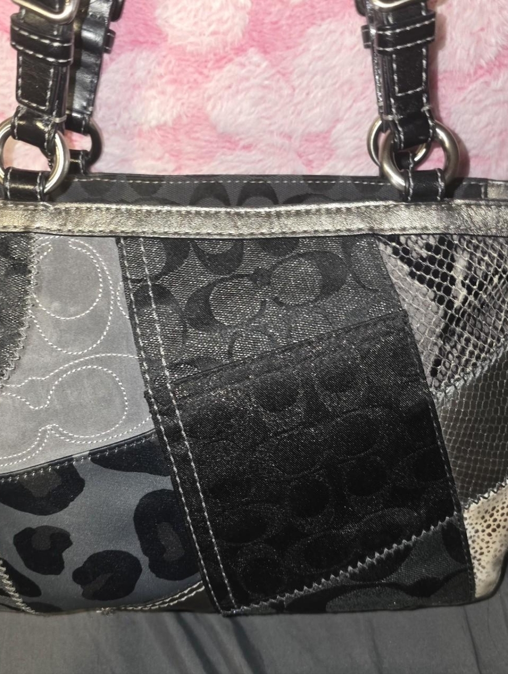 Vintage Coach Patchwork Tote Bag - Picture 2 of 5